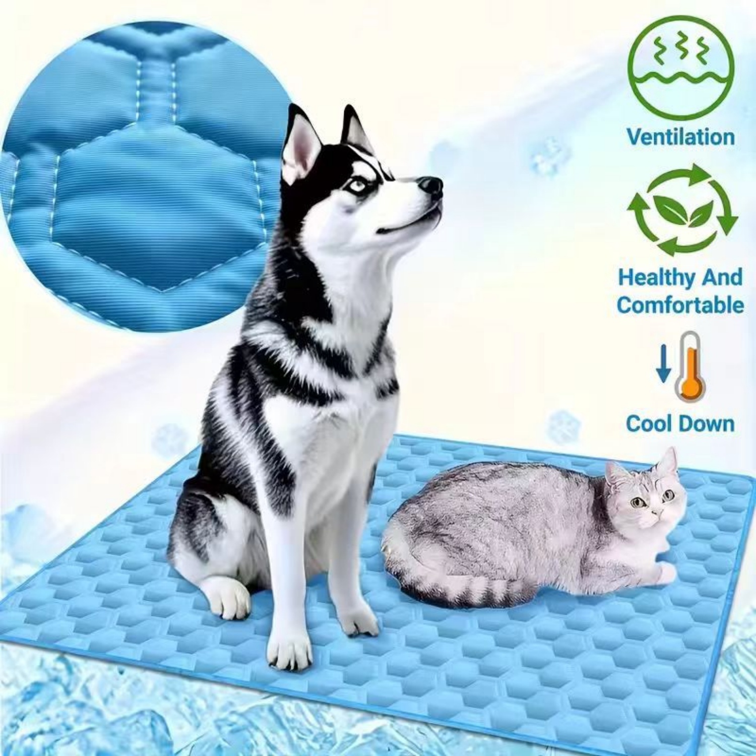 Pet Supplies Dog Wash - Alas Pendingin Hewan Peliharaan Musim Panas,