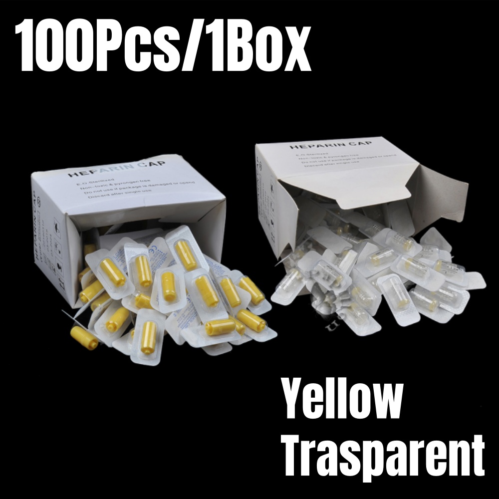 Pet Supplies Delivery - 100Pcs/Kotak Tutup Heparin IV Kanula Sekali