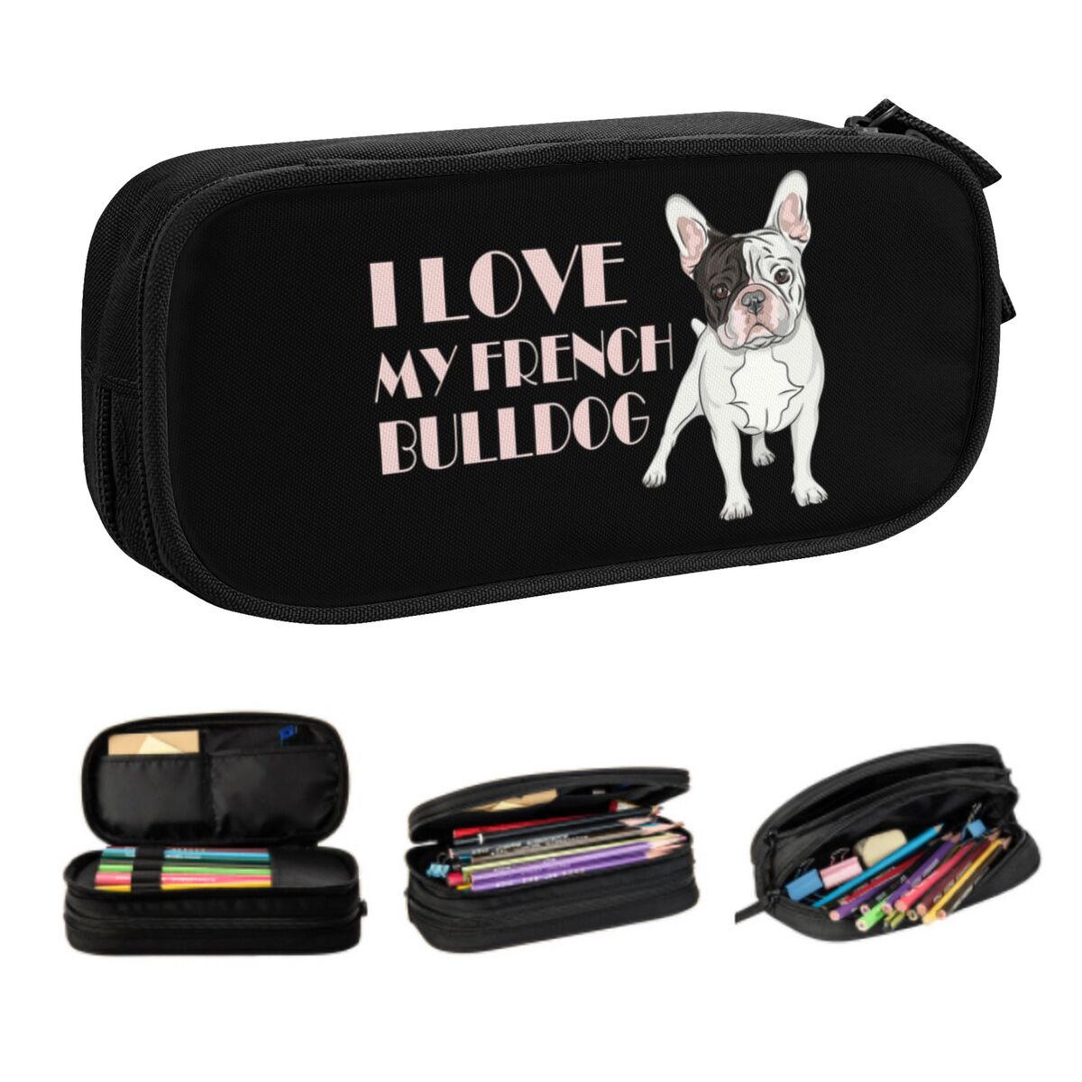 Pet X Supplies & Tack Photos - Kotak Pensil Lucu Bulldog Perancis Kustom