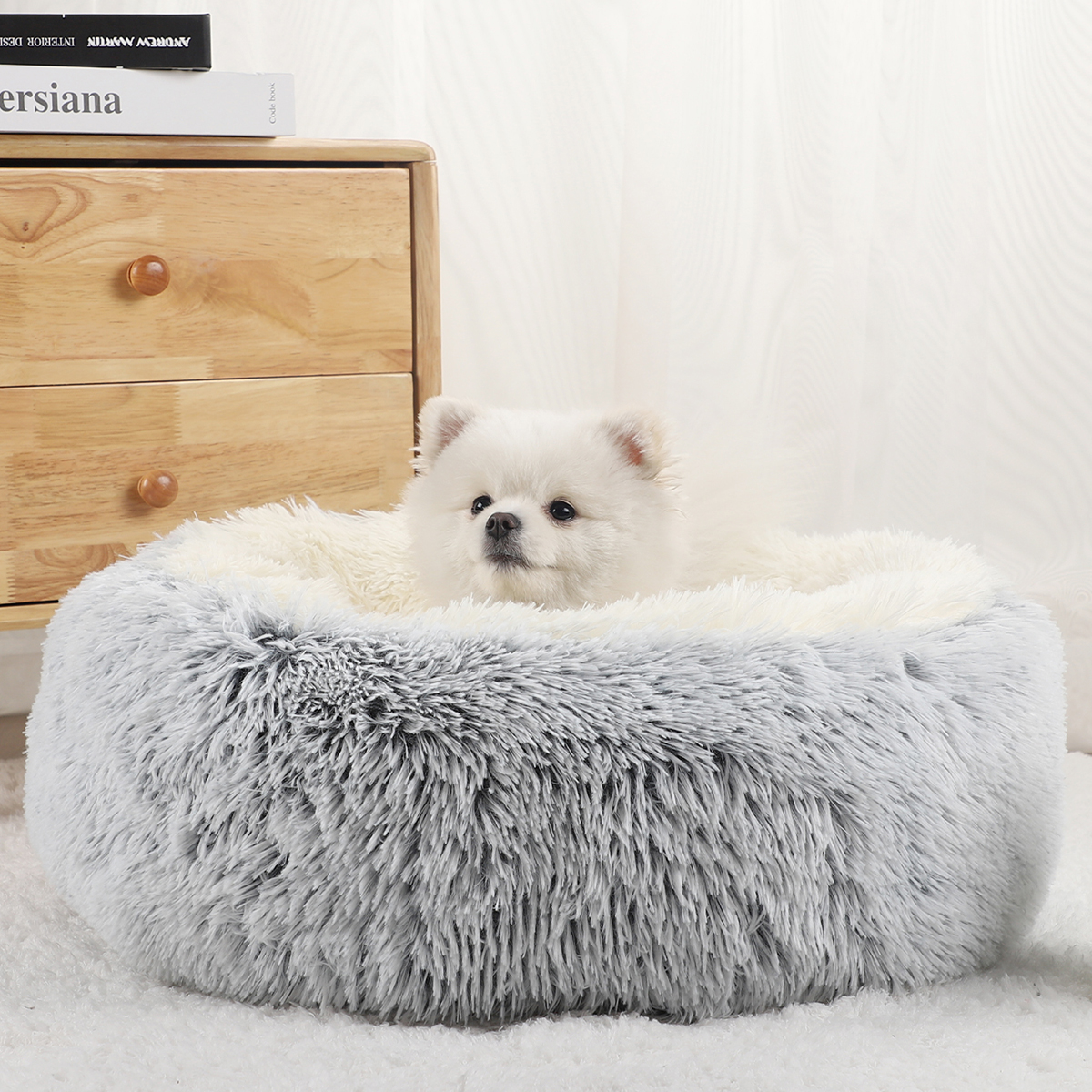 Pet Supplies Dog Wash - Tempat Tidur Anjing Bentuk Donat untuk