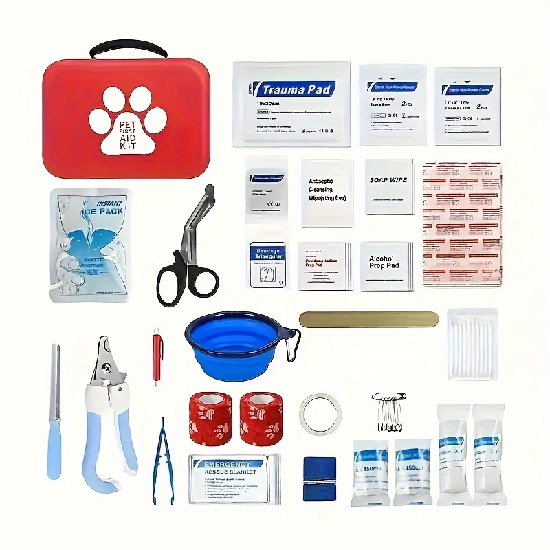 Pet Supplies First - Kit pertolongan pertama hewan peliharaan kompak