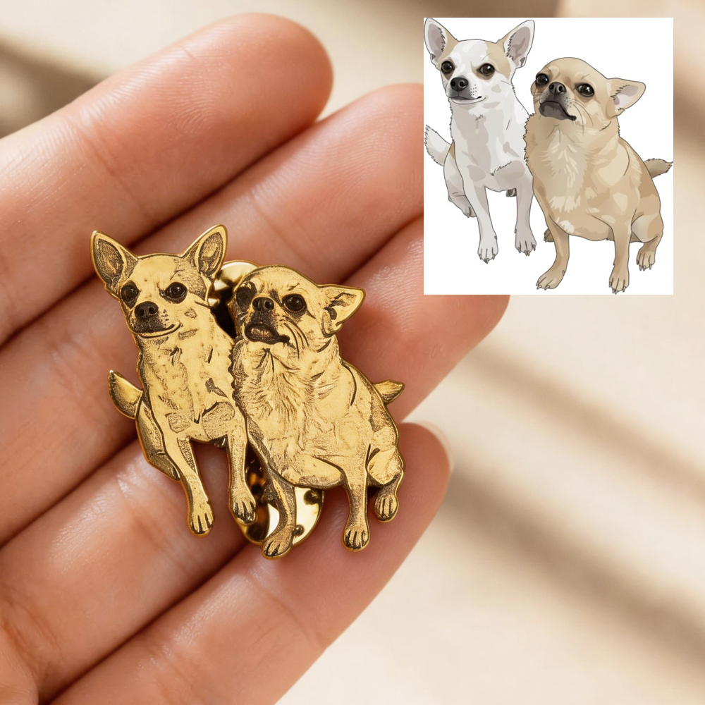 Pet Supplies Delivery - Pin Foto Hewan Peliharaan Ukiran Kustom