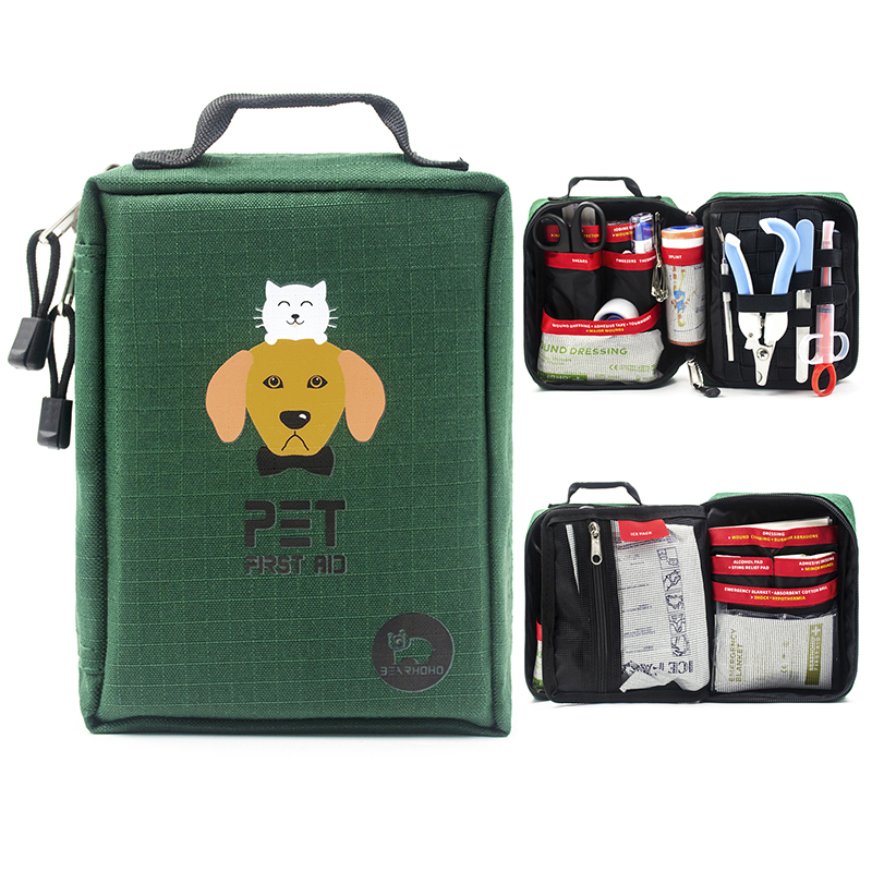 Pet Supplies First - Tas penyimpanan perlengkapan medis BearHoHo Kit