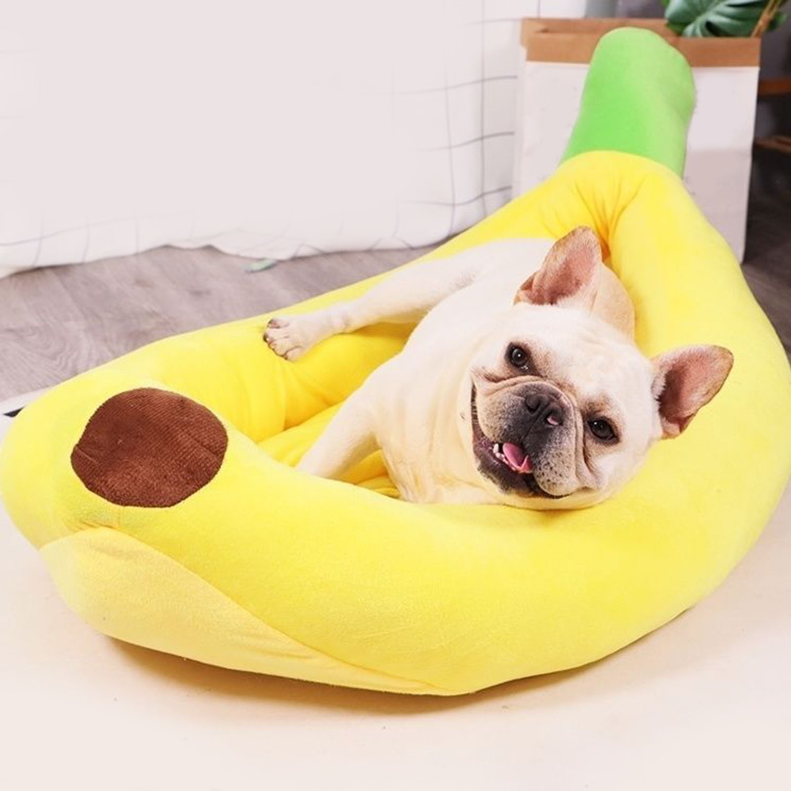Pet Supplies Dog Wash - Tempat tidur anjing berbentuk pisang bernapas