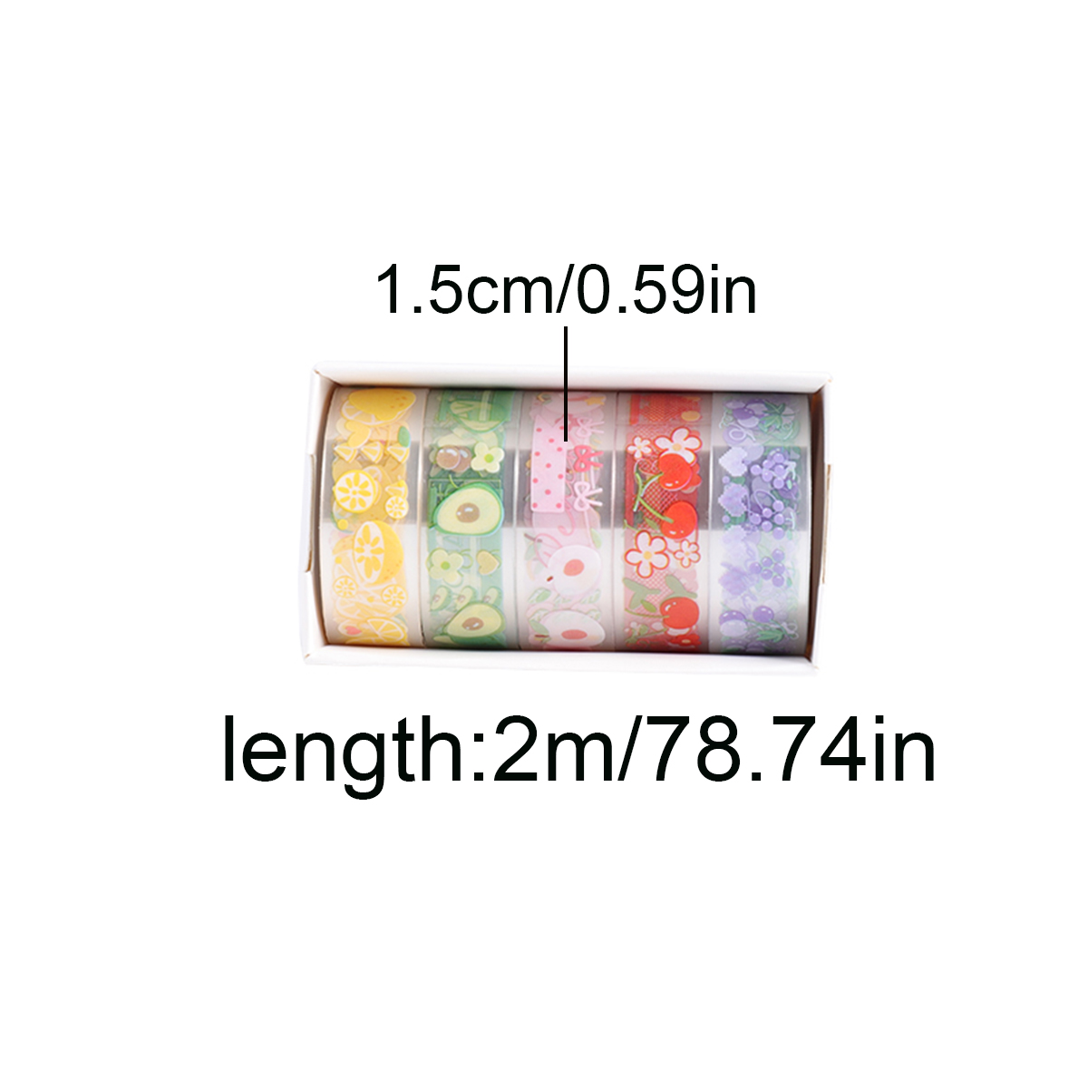 5 Gulungan Set Selotip Washi P - Pet Supplies Usa ulasan dan harga
