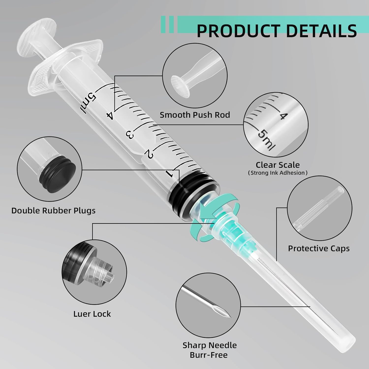 Suntik Luer Lock 5ml, Cocok un - Pet Supplies Delivery ulasan dan harga